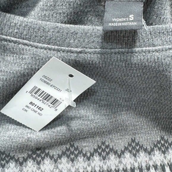 NWT Eddie Bauer Gray Pullover Top Women’s Cotton Blend Long Sleeve Size S - Picture 8 of 10